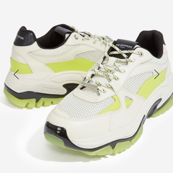 The Kooples WHITE SNEAKERS WITH PLATFORM SOLE size 40 or US 9. - Picture 1 of 6